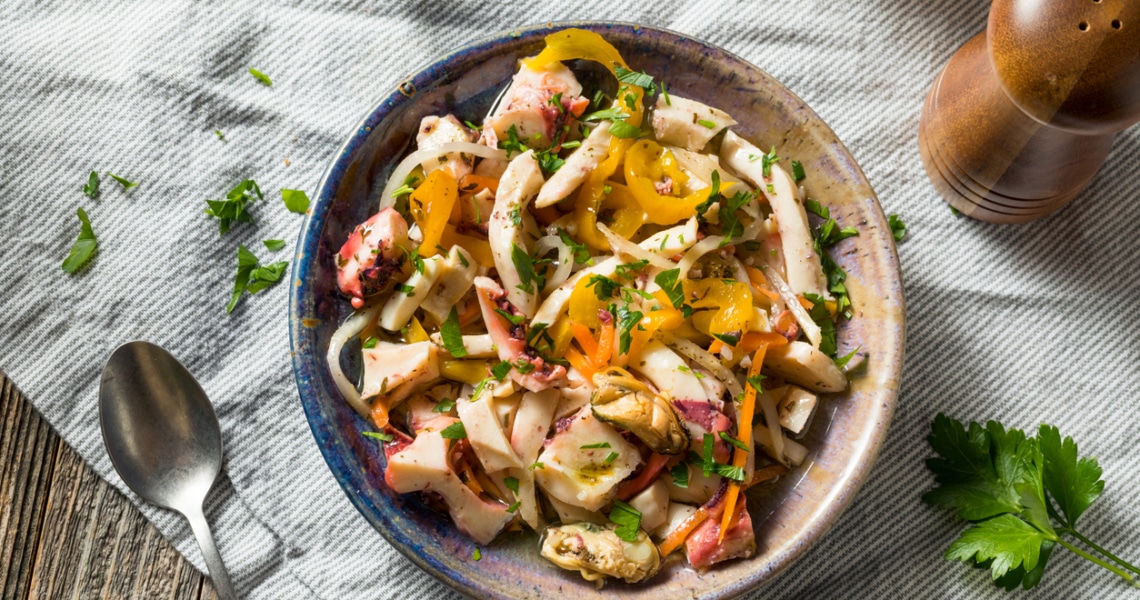 Oktopussalat Rezept