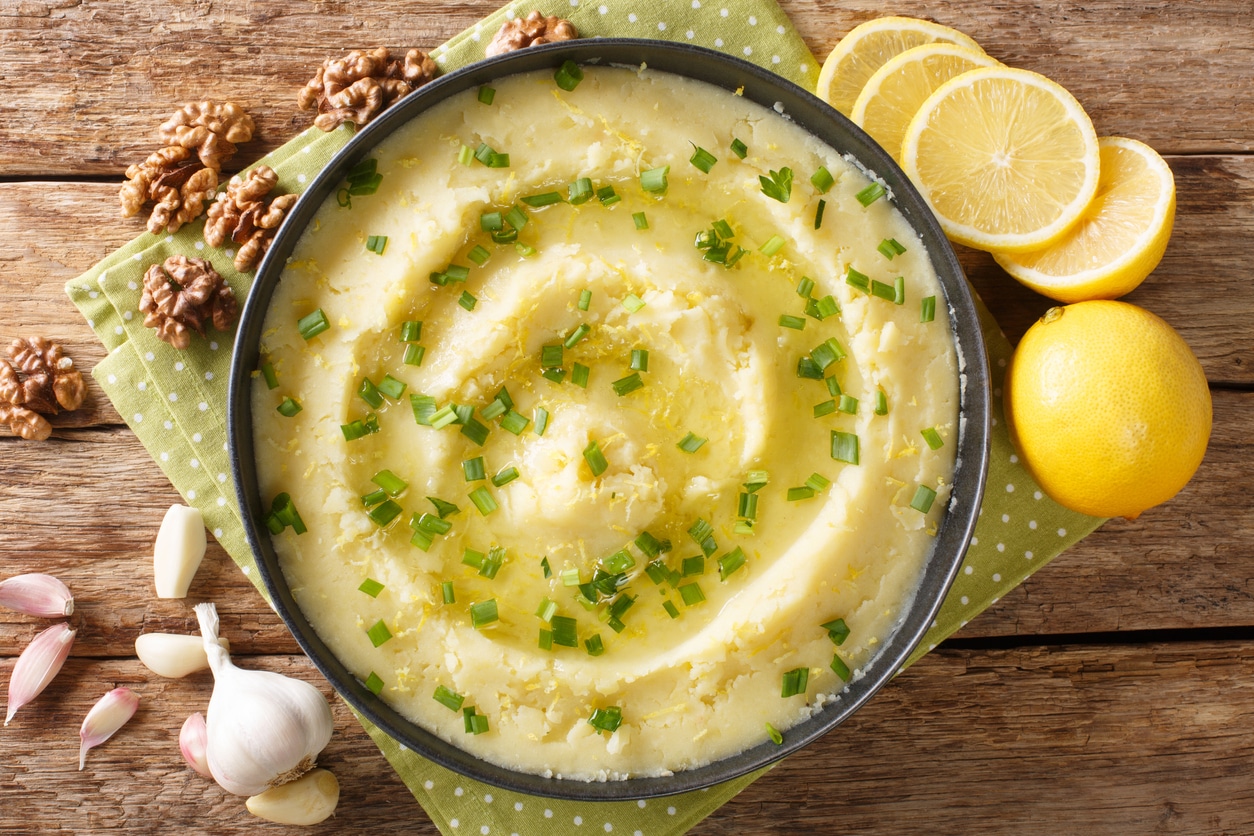 Skordalia - griechischer Kartoffel Knoblauch Dip Rezept